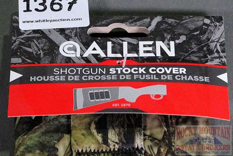 New Allen Camo Shotgun Stock Shell Holder. This is a nice Velcro shotgun stock cover that holds