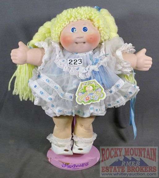 Vintage "Kellyn Marie" Porcelain Cabbage Patch Doll with Original Hang