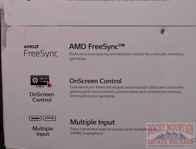 Like New LG 32" 4K UHD FreeSync Monitor. Rocky Mountain Estate