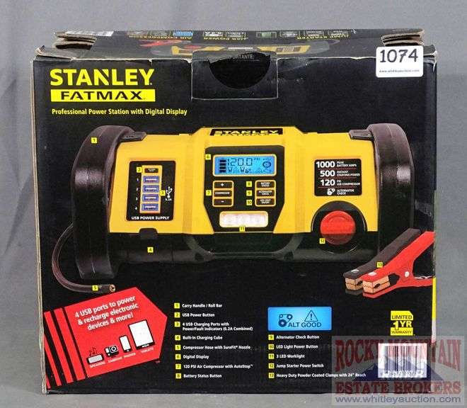 New Stanley Jump StarterAir Compressor. Rocky Mountain Estate