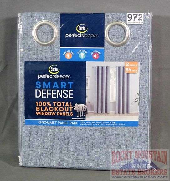 Pair of New Serta Perfectsleeper 104"X84" 100 total blackout window