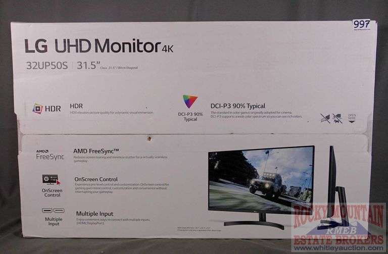 Like New LG 32" 4K UHD FreeSync Monitor. Rocky Mountain Estate