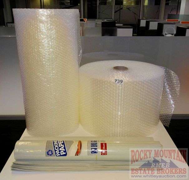 Asst. New Bubble Wrap & Packing Paper. Rocky Mountain Estate Brokers Inc.