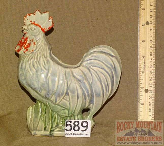 Vintage McCoy Rooster Planter. "7" High. Rocky Mountain Estate
