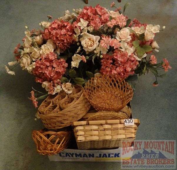 Silk Flowers & Baskets. Rocky Mountain Estate Brokers Inc.