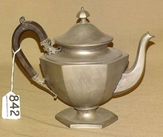 Vintage Pewter Teapot. Rocky Mountain Estate Brokers Inc.