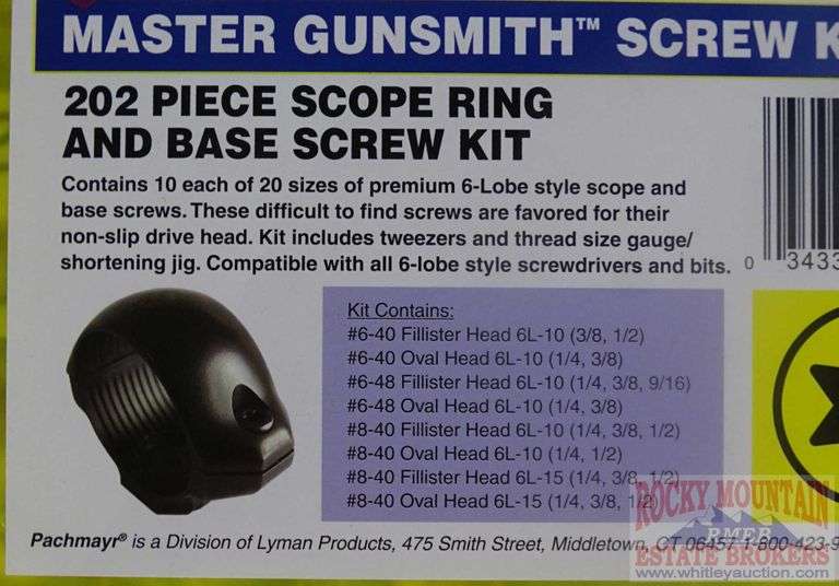 New Pachmayr 202 Gunsmith Screw Kit. Rocky Mountain Estate Brokers Inc.
