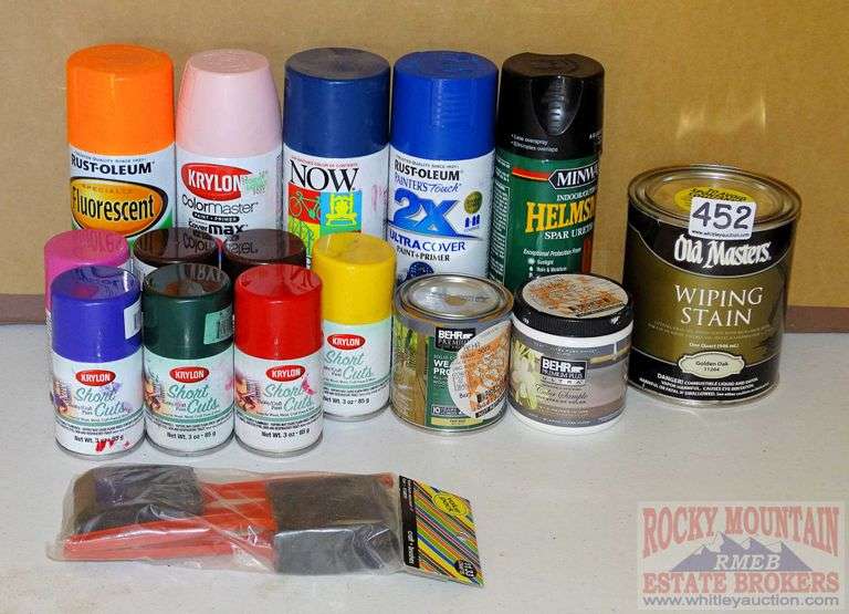 Asst. Spray Paint, Stain & More. Rocky Mountain Estate Brokers Inc.