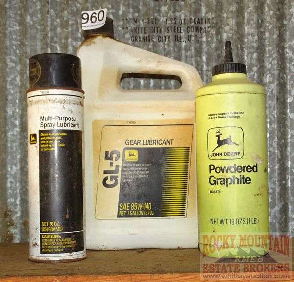 John Deere Gear Lubricant, Powdered Graphite & MultiPurpose Spray