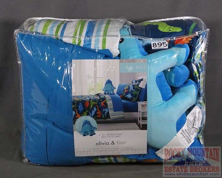 New Olivia & Finn Full Size 8 PC Reversible BedInABag. Rocky