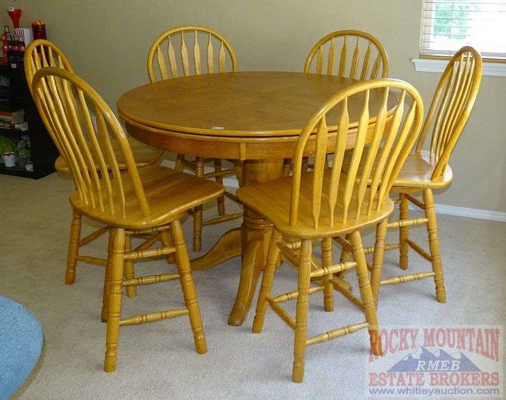 HighTop Game Table & 6 Swivel Stools. Rocky Mountain Estate Brokers Inc.