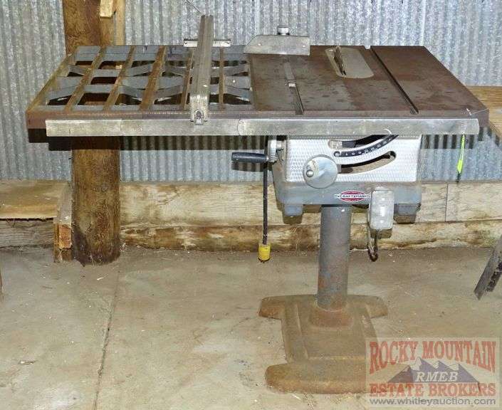 Craftsman Table Saw W/ Cast Iron Deck W/ Extension & Heavy Duty Tool Stand. Rocky Mountain