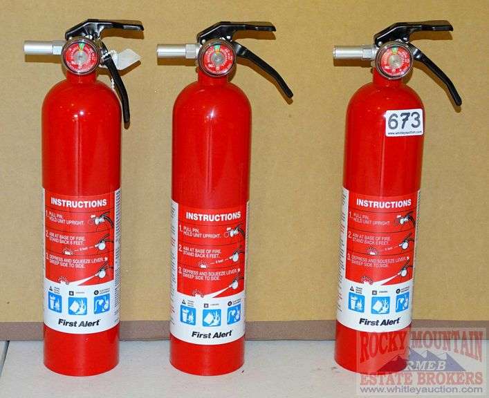 3First Alert 14" Fire Extinguishers. Rocky Mountain Estate Brokers Inc.