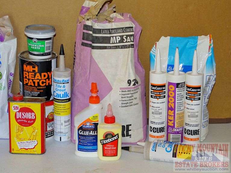 Caulking, Wood Glue, Grout, Joint Compound, Masonry Sealer & More