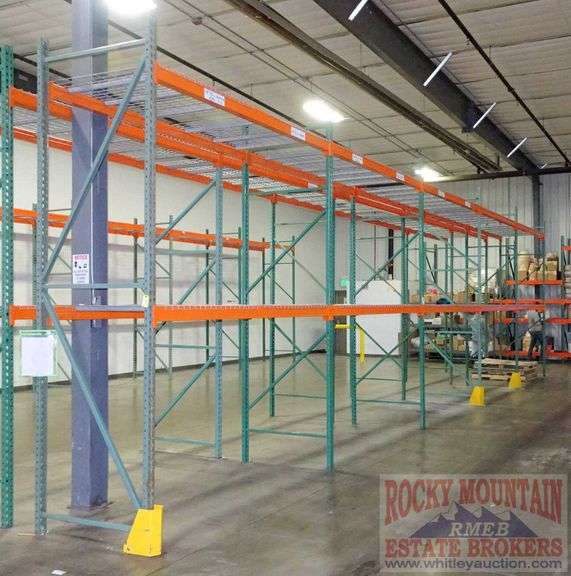 5 Bay Pallet Rack W/ Wire Decking. Rocky Mountain Estate Brokers Inc.