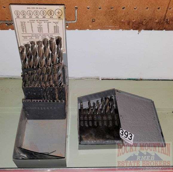 2 Craftsman drill indexes. Missing a few smaller bits. All for one