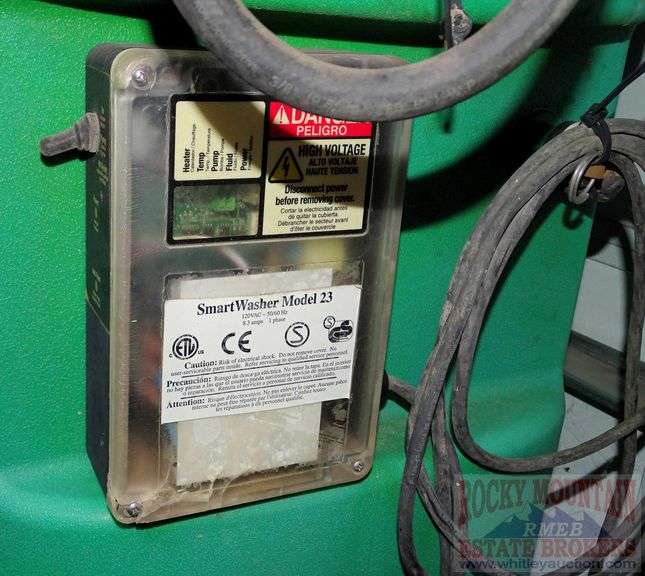 Nice SmartWasher Model 23 rollaround solvent parts washer. Rocky