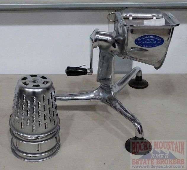 Vintage Salad master countertop food grinder with extra attachments