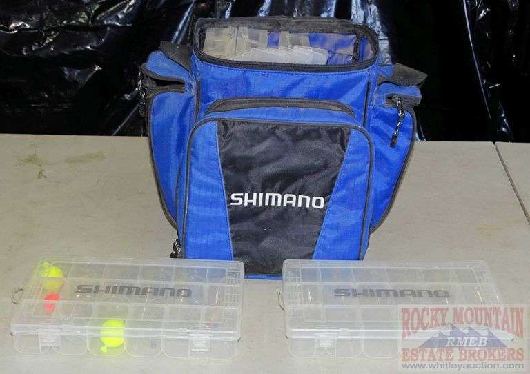 Shimano Soft sided tackle box with 6 removable compartments. Rocky