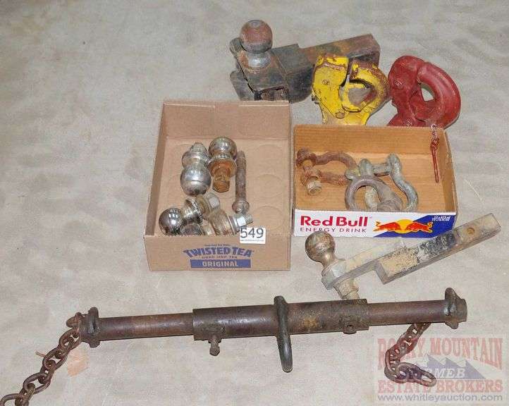 Asst. Hitches, clevis, pintle hitches and more. All for one money