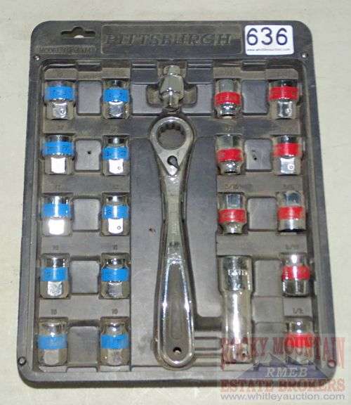 Pittsburgh Tool Thru Socket Ratchet Set, Metric & SAE Model 67974 Rocky Mountain Estate