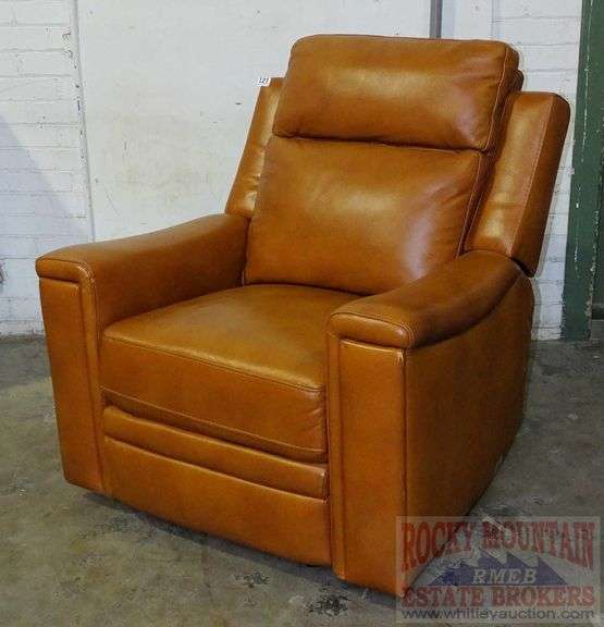 Like new Member's Mark Livingston leather reclining Chair. Rocky