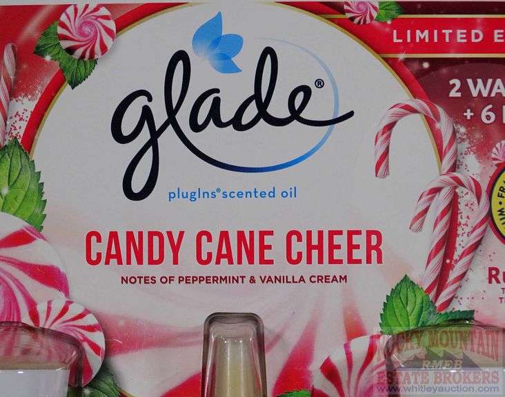 2 New Glade “Candy Cane Cheer” Plug Ins with 2 warmers and 6 refills. 2