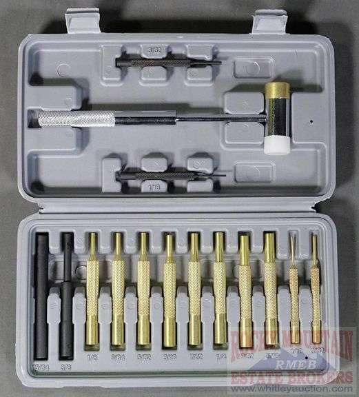 New 16 piece Gunsmithing kit with 14 punches & 2 sided hammer in fitted ...