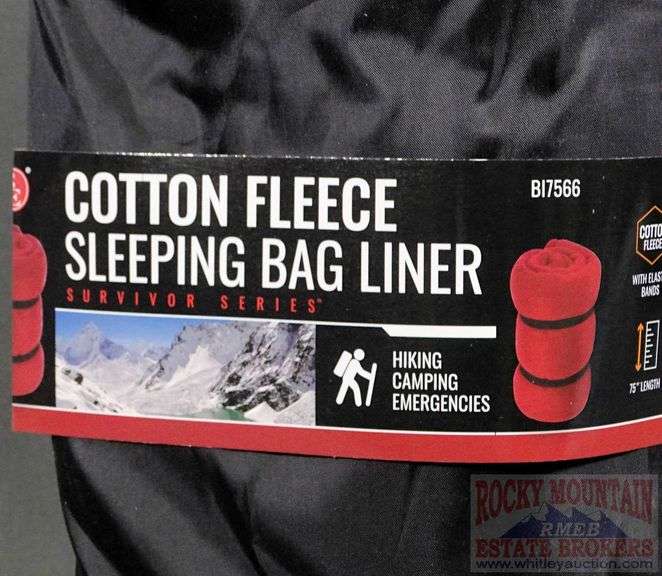 New Cotton Fleece Sleeping Bag Liner. These are great for hotel stays