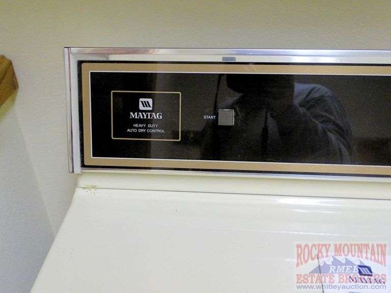 Very nice Maytag heavy duty auto dry control GAS dryer. Rocky