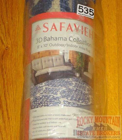 New Safavieh 3D Bahama Collection 8x10 outdoor/indoor area rug. Rocky