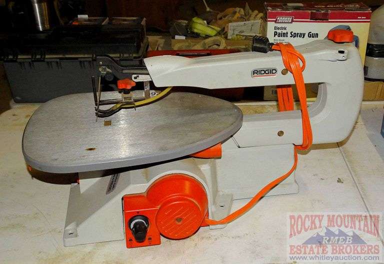 Ridgid variable speed scroll saw. Rocky Mountain Estate Brokers Inc.