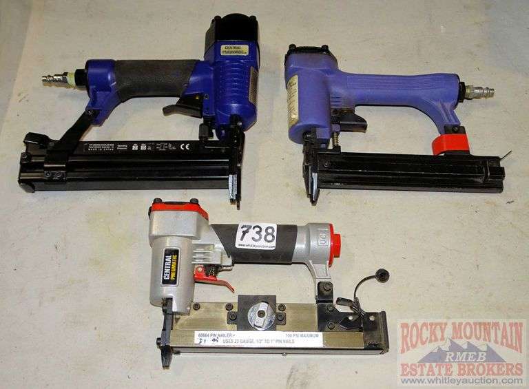 Brad nailer, pin nailer & staple gun. All for one money. Rocky