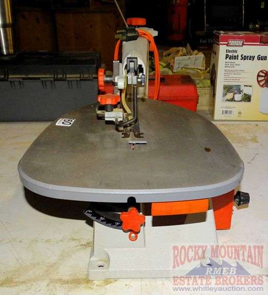Ridgid variable speed scroll saw. Rocky Mountain Estate Brokers Inc.