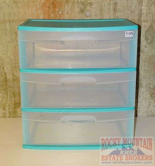 Sterilite 3 drawer organizer. 24"X21.5"X15". Rocky Mountain Estate
