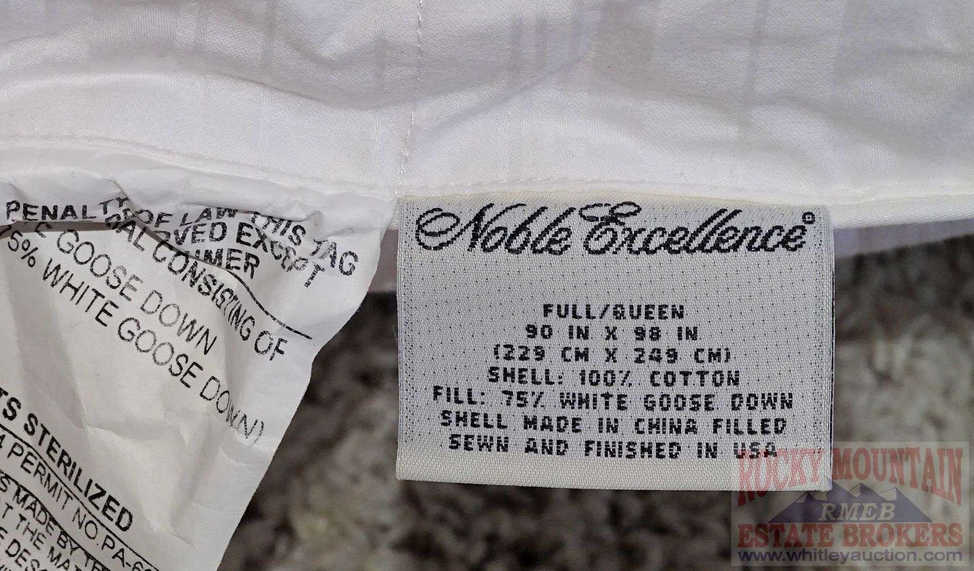 noble excellence down comforter