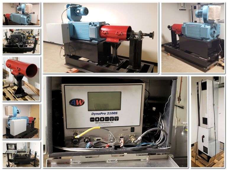 AW Dynamometers Model I-600 Dynamometer System Online Auction Liquidation.