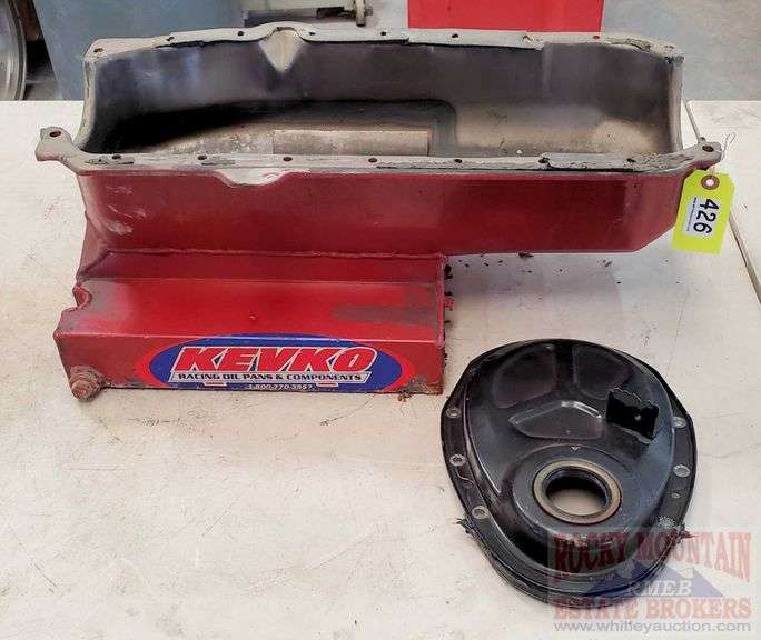 Kevko racing oil pan & timing chain cover. Rocky Mountain Estate