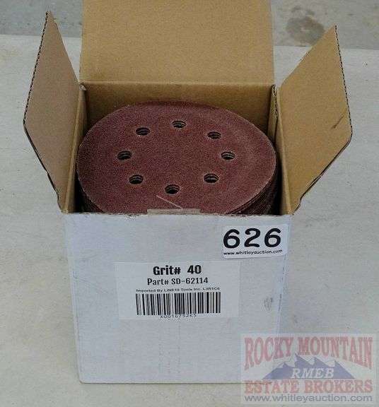 Line10 Tools 100 pack 40 grit 5" abrasive discs. This box only appears