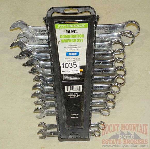 Pittsburgh 14 piece metric combination wrench set. Of course, it is