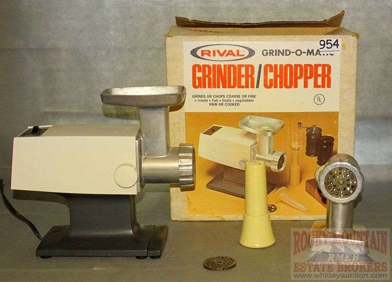 Rival Grind-O-Matic Model 2100 grinder chopper. - Rocky Mountain Estate ...