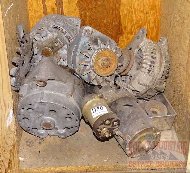 Alternators, starter & more. Inspect in person. Bring boxes to load