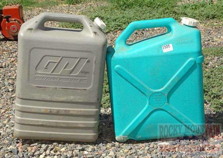 2 water jugs. Both for one money. Rocky Mountain Estate Brokers Inc.