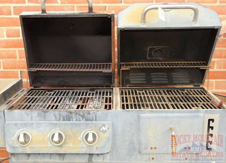 Member's Mark charcoal & gas combo grill with side burner, propane