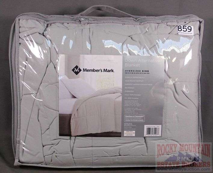 New Member's Mark Oversized King down alternative blanket. This has