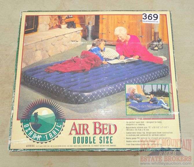 Ozark Trail double size air bed in original box. Rocky Mountain