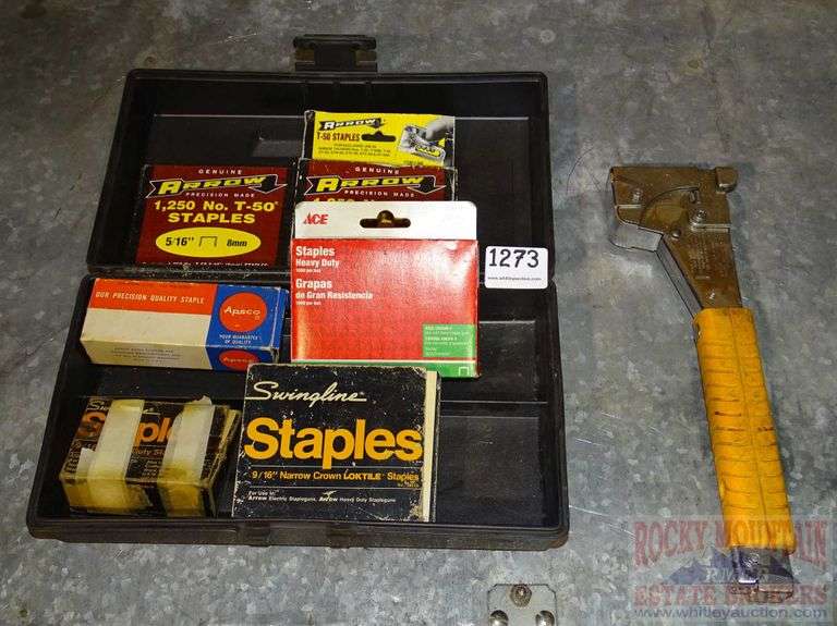 Staple hammer & asst staples. All for one money. Rocky Mountain