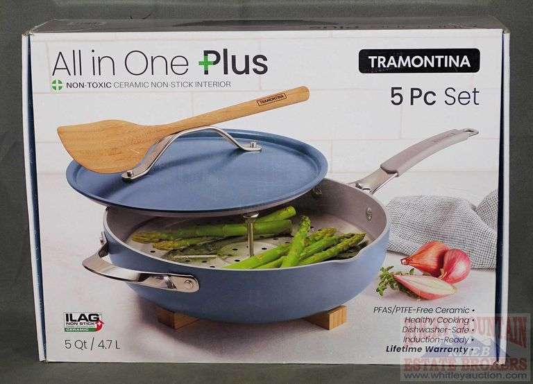New Tramontina 5 piece nonstick pan set. 5 qt. Rocky Mountain Estate