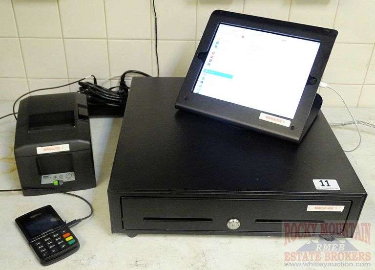 Newer Point of Sale Set up with iPad (MK2K3LL/A) 9th GenWiFi, 64GB