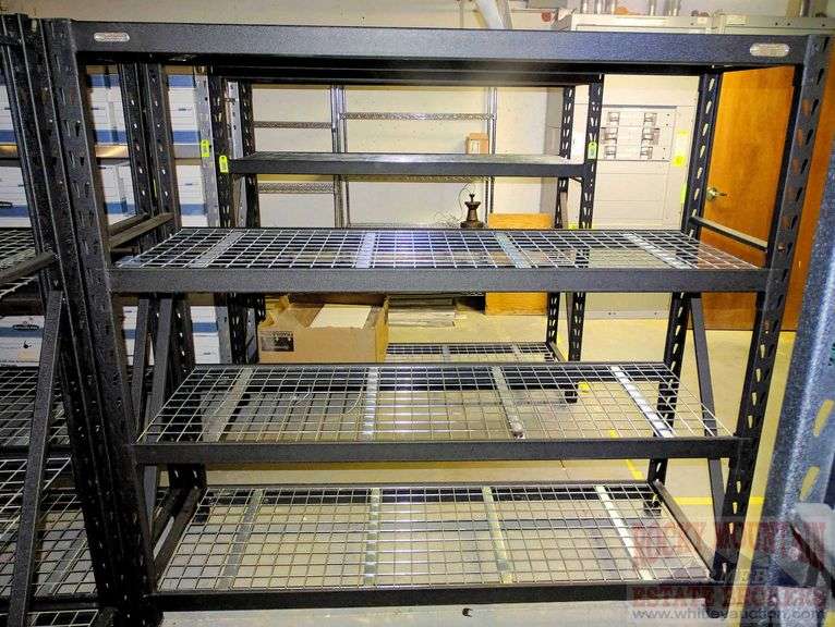 Nice Whalen Storage Heavy Duty Steel Shelf with 272"X24" Uprights, 872" Cross Beams and Wire